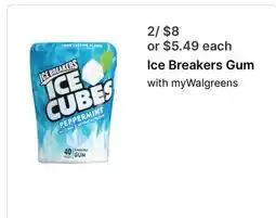Walgreens Ice Breakers Gum offer
