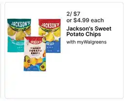 Walgreens Jackson's Sweet Potato Chips offer