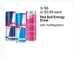 Walgreens Red Bull Energy Drink offer