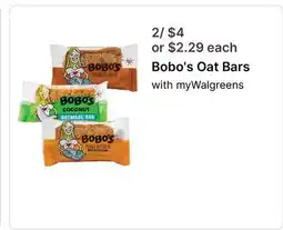 Walgreens Bobo's Oat Bars offer