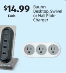 Aldi Bauhn Desktop, Swivel or Wall Plate Charger offer