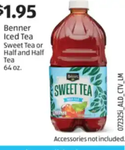 Aldi Benner Iced Tea Sweet Tea or Half and Half Tea offer