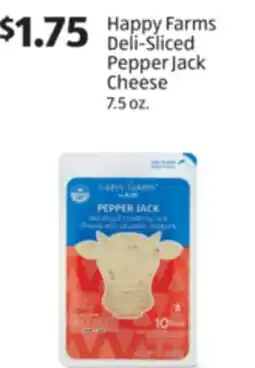 Aldi Happy Farms Deli-Sliced Pepper Jack Cheese offer