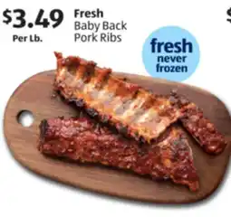 Aldi Fresh Baby Back Pork Ribs offer