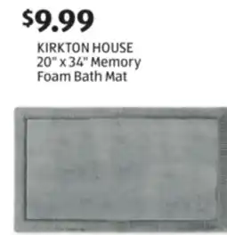 Aldi KIRKTON HOUSE 20 x 34 Memory Foam Bath Mat offer