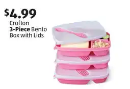 Aldi Crofton 3-Piece Bento Box with Lids offer