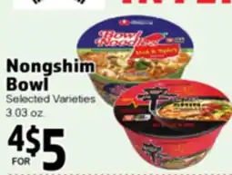 Superior Grocers Nongshim Bowl offer