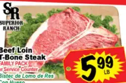 Superior Grocers Beef Loin T-Bone Steak offer