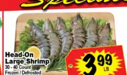 Superior Grocers Head-On Large Shrimp offer