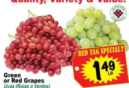 Superior Grocers Green or Red Grapes or Grapes offer