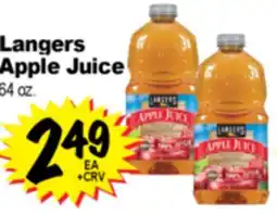 Superior Grocers Langers Apple Juice offer