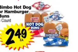 Superior Grocers Bimbo Hot Dog or Hamburger Buns offer