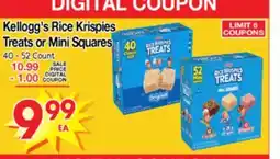 Superior Grocers Kellogg's Rice Krispies Treats or Mini Squares offer
