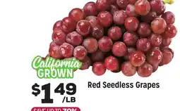 Grocery Outlet Red Seedless Grapes offer