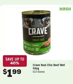 Grocery Outlet Real Chix Beef Wet Fdog offer