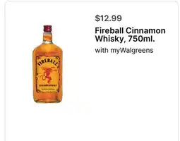 Walgreens Fireball Cinnamon Whisky, 750ml offer