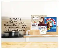 Walgreens Haagen-Dazs, Nestle or Oreo Frozen Treats offer