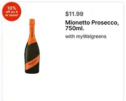 Walgreens Mionetto Prosecco, 750ml offer