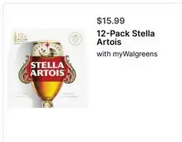 Walgreens 12-Pack Stella Artois offer
