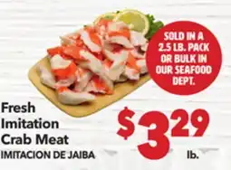 Vallarta Supermarkets Fresh Imitation Crab Meat / IMITACION DE JAIBA offer