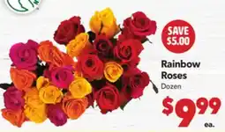 Vallarta Supermarkets Rainbow Roses offer