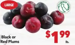 Vallarta Supermarkets Black or Red Plums offer