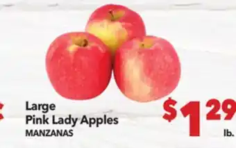 Vallarta Supermarkets Large Pink Lady Apples / MANZANAS offer