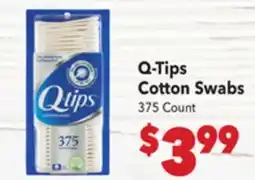 Vallarta Supermarkets Q-Tips Cotton Swabs offer