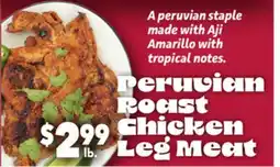 Vallarta Supermarkets Peruvian Roast Chicken Leg Meat offer