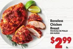 Vallarta Supermarkets Boneless Chicken Breast / PECHUGA DE POLLO SIN HUESO offer