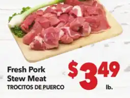 Vallarta Supermarkets Fresh Pork Stew Meat / TROCITOS DE PUERCO offer