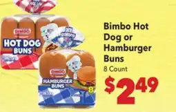Vallarta Supermarkets Bimbo Hot Dog or Hamburger Buns offer