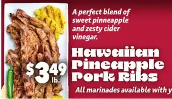 Vallarta Supermarkets Hawaiian Pineapple Pork Ribs offer