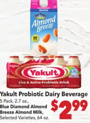 Vallarta Supermarkets Yakult Probiotic Dairy Beverage offer