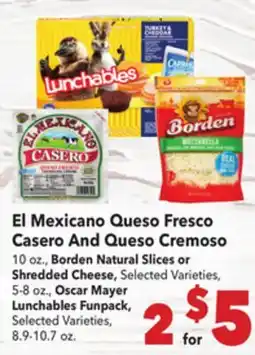 Vallarta Supermarkets El Mexicano Queso Fresco Casero And Queso Cremoso offer