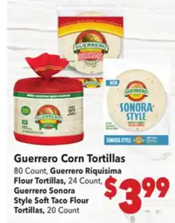 Vallarta Supermarkets Guerrero Corn Tortillas offer