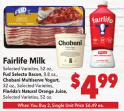 Vallarta Supermarkets Fairlife Milk offer