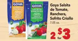 Vallarta Supermarkets Goya Salsita de Tomate, Ranchera, Sofrito Criollo offer