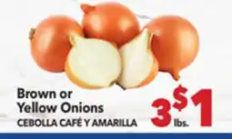 Vallarta Supermarkets Brown or Yellow Onions / CEBOLLA CAFÉ Y AMARILLA offer