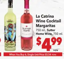 Vallarta Supermarkets La Catrina Wine Cocktail Margaritas offer