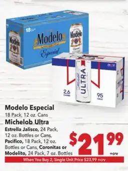 Vallarta Supermarkets Modelo Especial offer