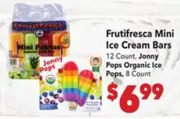 Vallarta Supermarkets Frutifresca Mini Ice Cream Bars offer