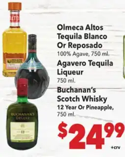 Vallarta Supermarkets Olmeca Altos Tequila Blanco Or Reposado offer