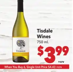 Vallarta Supermarkets Tisdale Wines offer