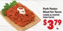 Vallarta Supermarkets Pork Pastor Meat for Tacos/CARNE AL PASTOR PARA TACOS offer