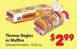 Vallarta Supermarkets Thomas Bagles or Muffins offer