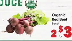 Vallarta Supermarkets Organic Red Beet offer