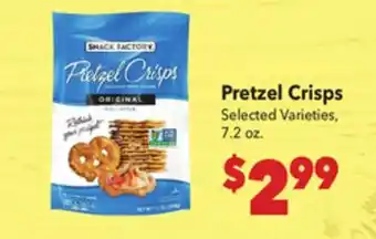 Vallarta Supermarkets Pretzel Crisps offer