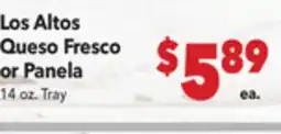 Vallarta Supermarkets Los Altos Queso Fresco or Panela offer