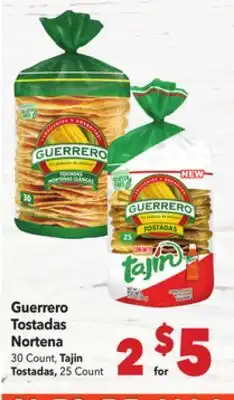 Vallarta Supermarkets Guerrero Tostadas Nortena offer